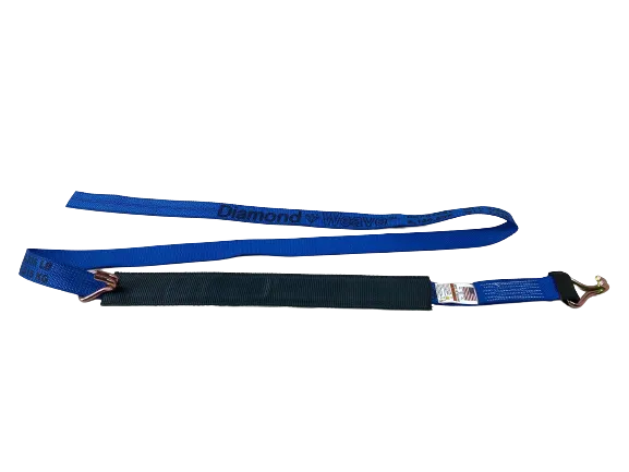14 Feet Diamond Weave Replacement Wheel Strap with Low Pro Sleeve (Wire Hook)