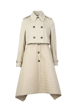 2-In-1 CROPPED TRENCH WITH DETACHABLE GILET
