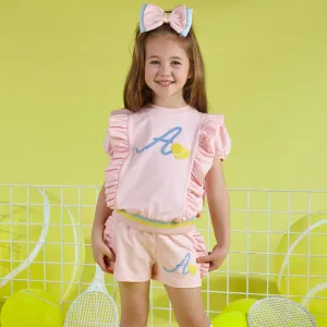 A DEE - Vera Tennis Club Sweatshirt Short Set - Pink