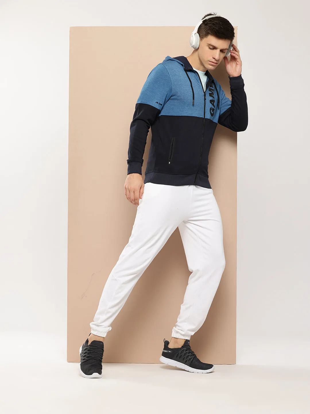 Alcis Men Printed Blue Jackets