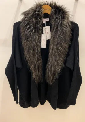 Alexis Faux Fur Cashmere Cardigan