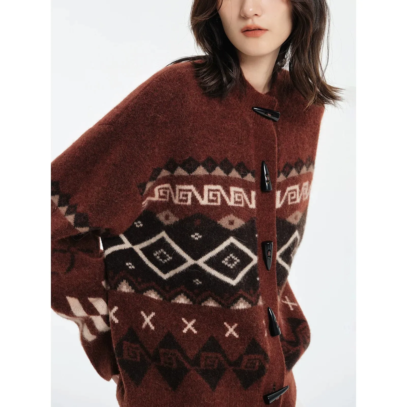 Alpaca Blended Cardigan