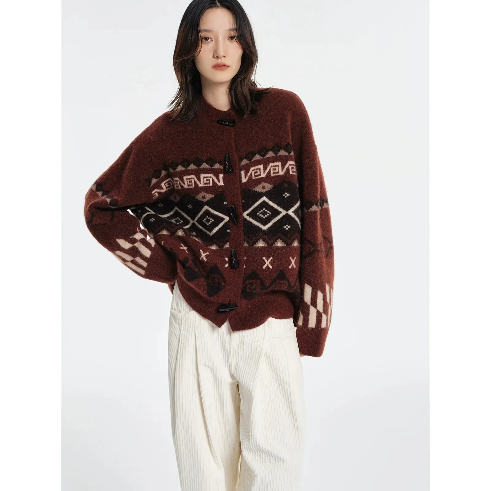 Alpaca Blended Cardigan
