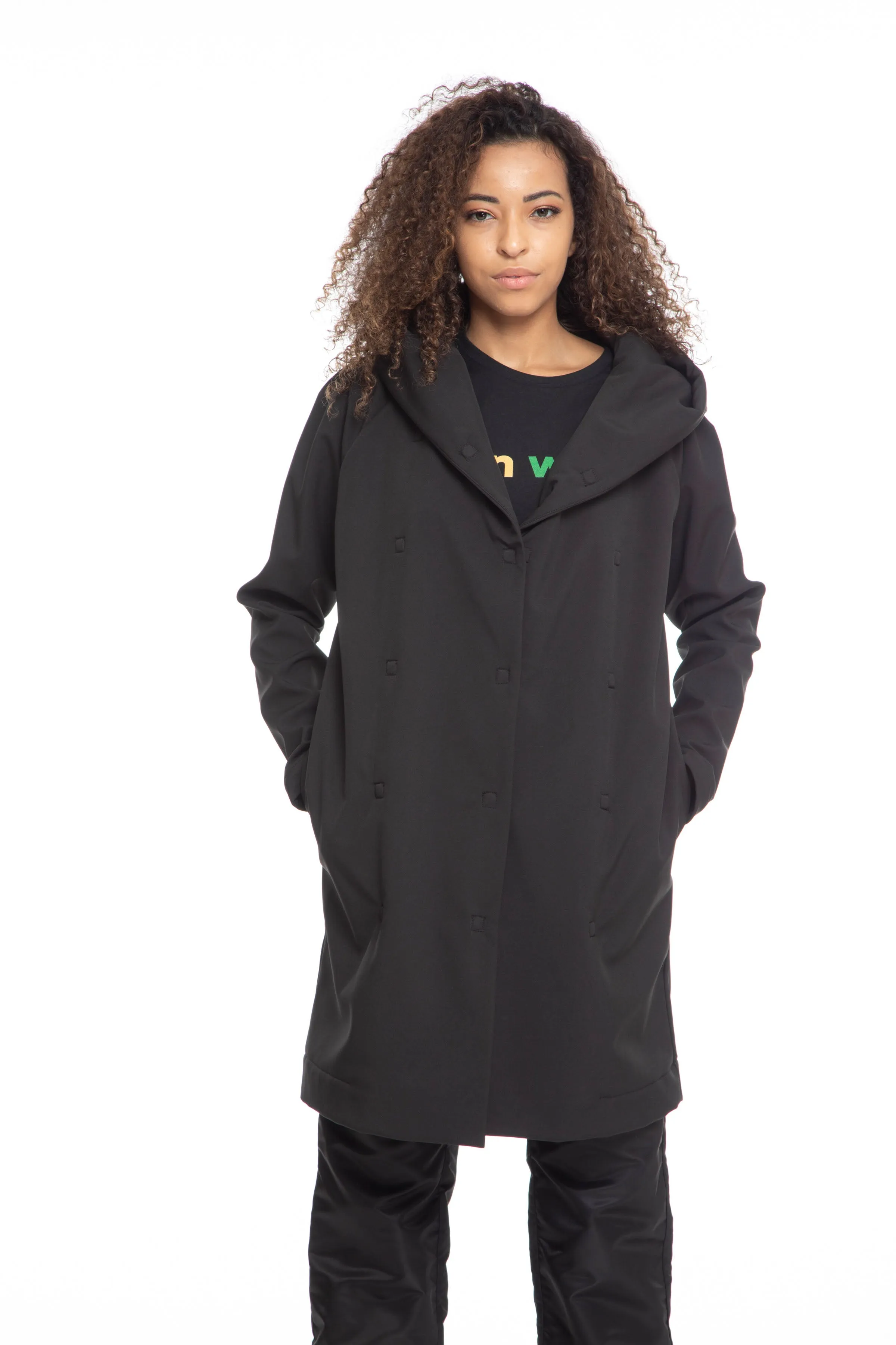 Asher Black Waterproof, Windproof, and Unisex Jacket