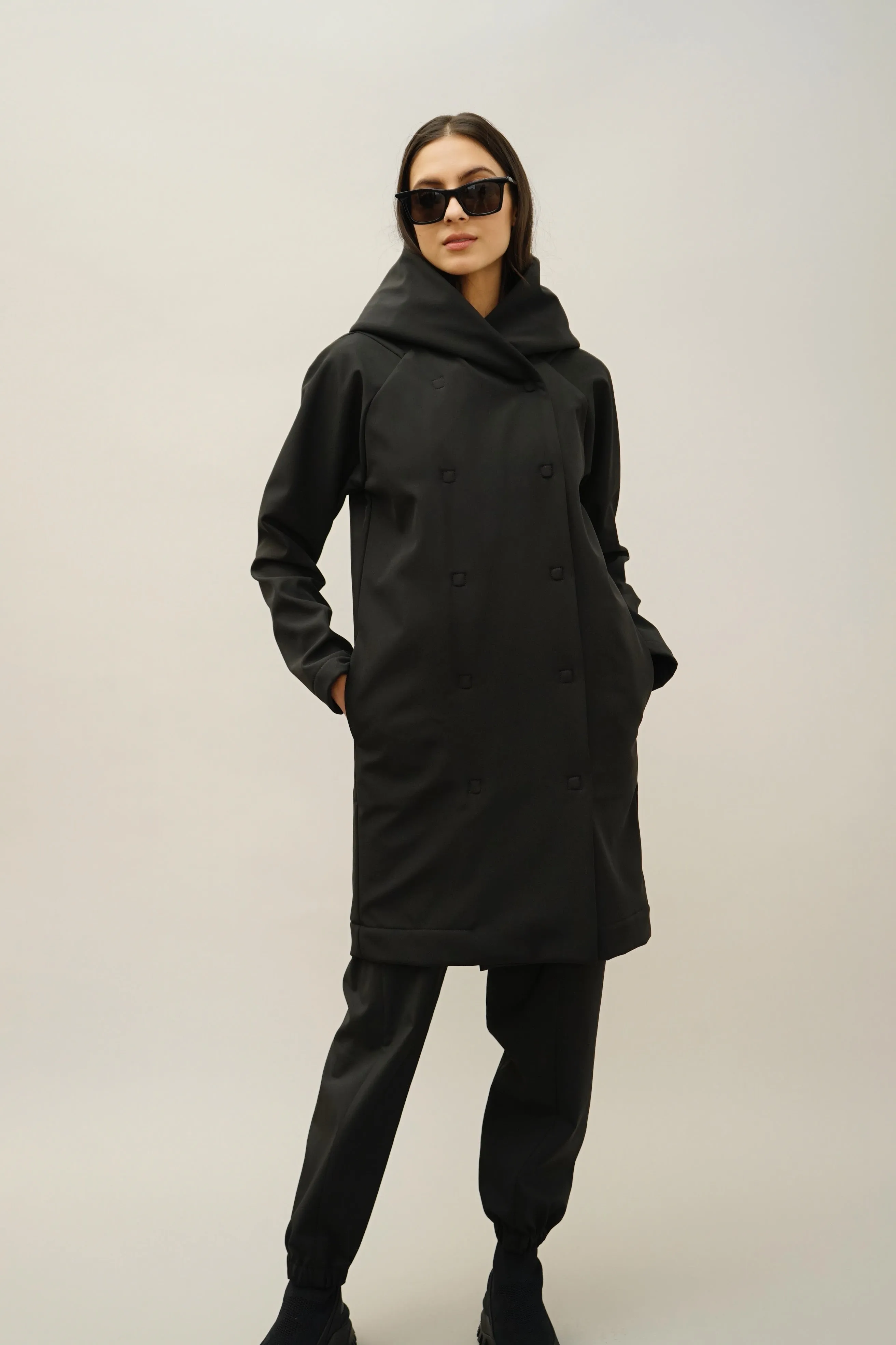 Asher Black Waterproof, Windproof, and Unisex Jacket