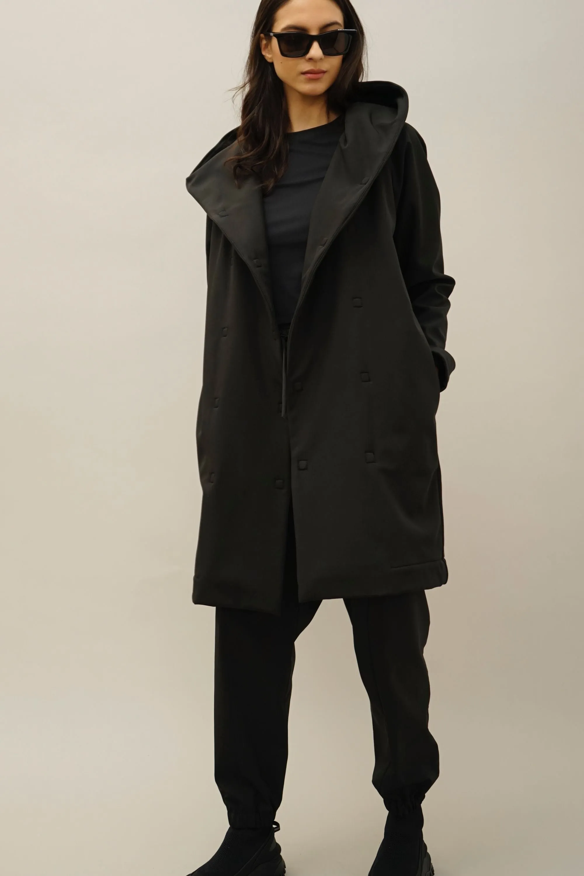 Asher Black Waterproof, Windproof, and Unisex Jacket