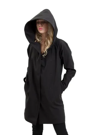 Asher Black Waterproof, Windproof, and Unisex Jacket