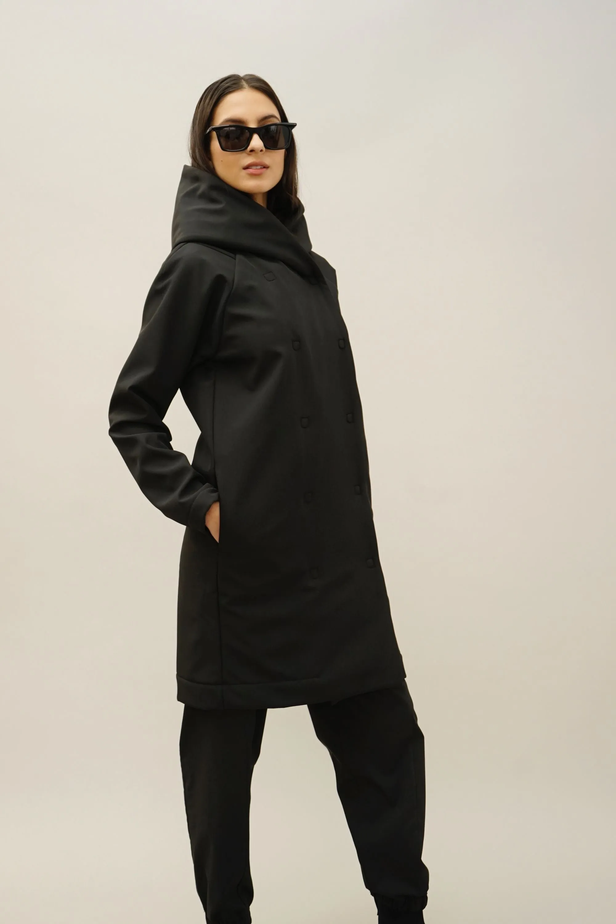 Asher Black Waterproof, Windproof, and Unisex Jacket