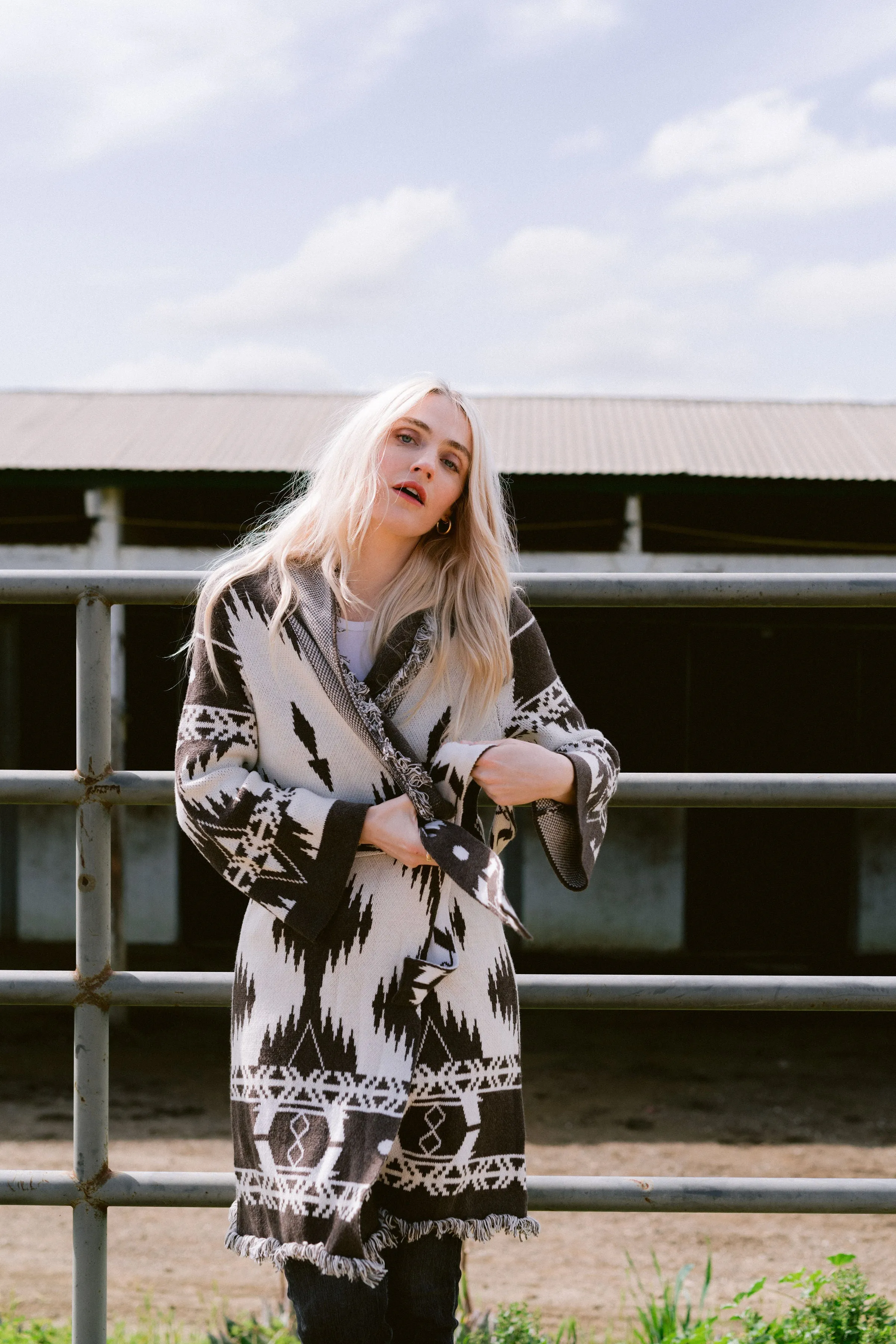 Aztec Robe Cardigan Wrap