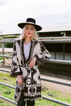 Aztec Robe Cardigan Wrap