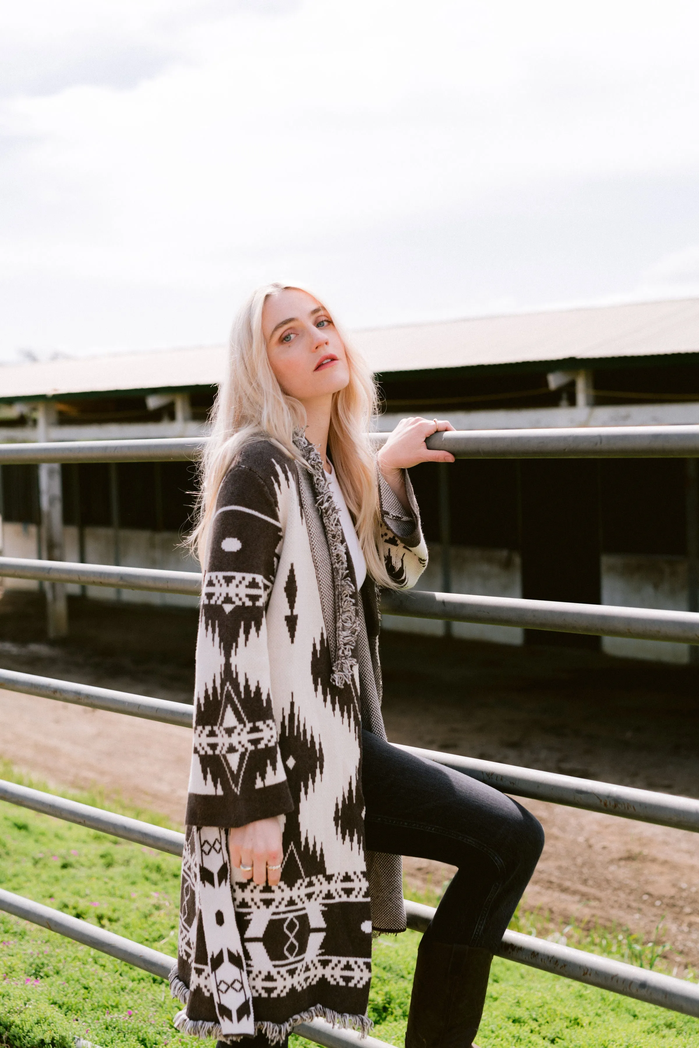 Aztec Robe Cardigan Wrap