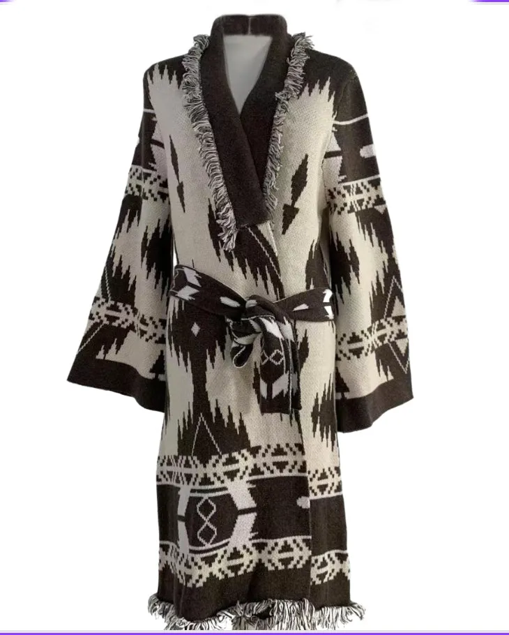 Aztec Robe Cardigan Wrap