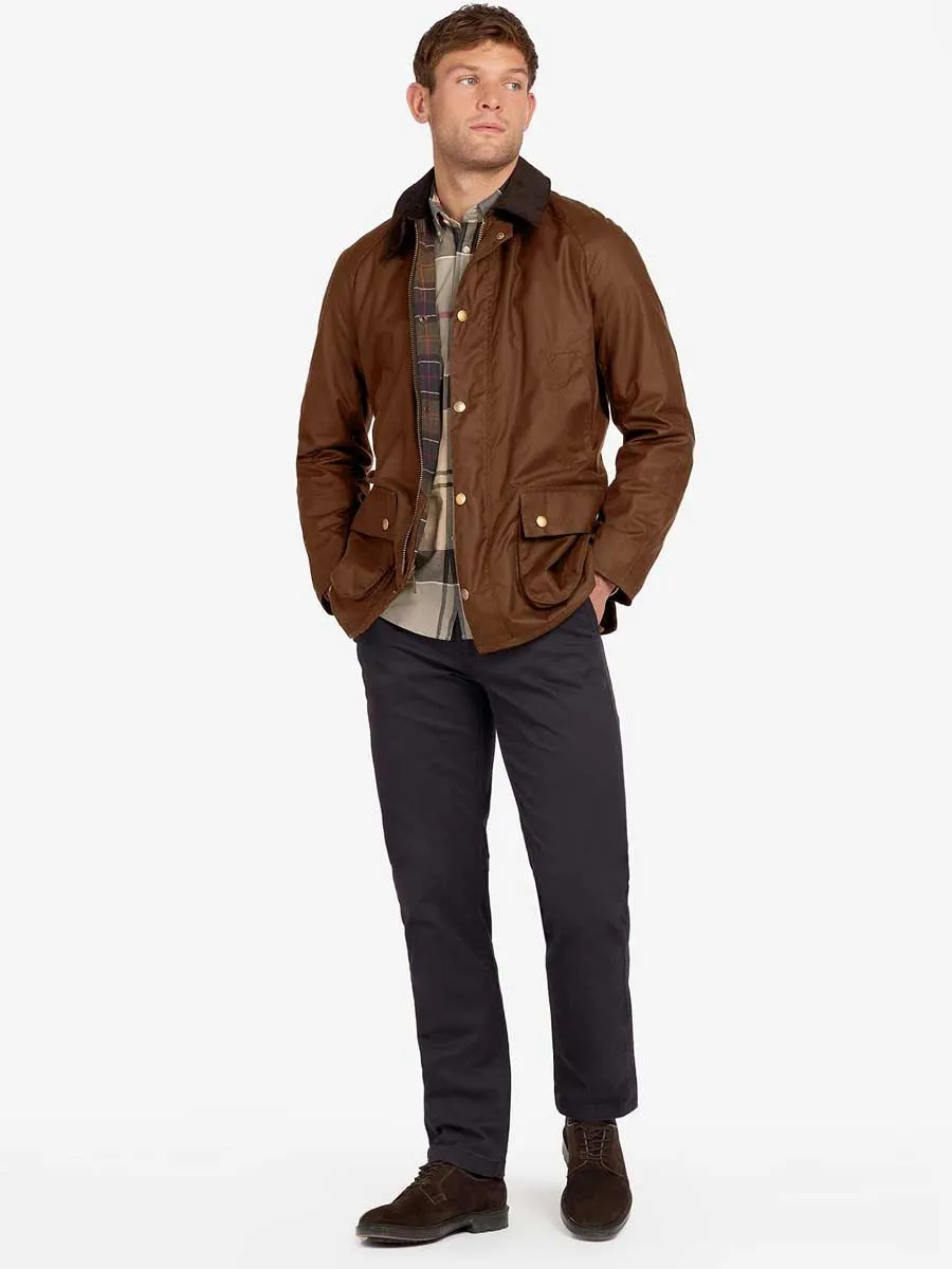 BARBOUR Ashby Wax Jacket - Mens - Bark