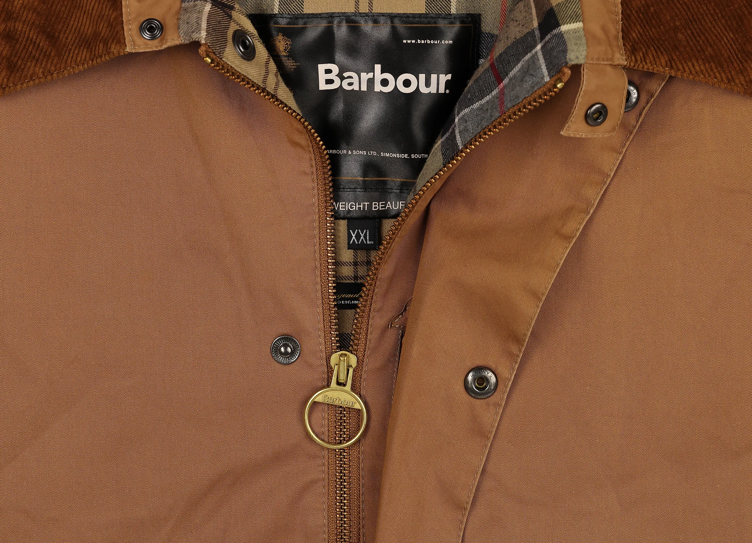 Barbour Lightweight Beaufort Jacket - Brown - XXL