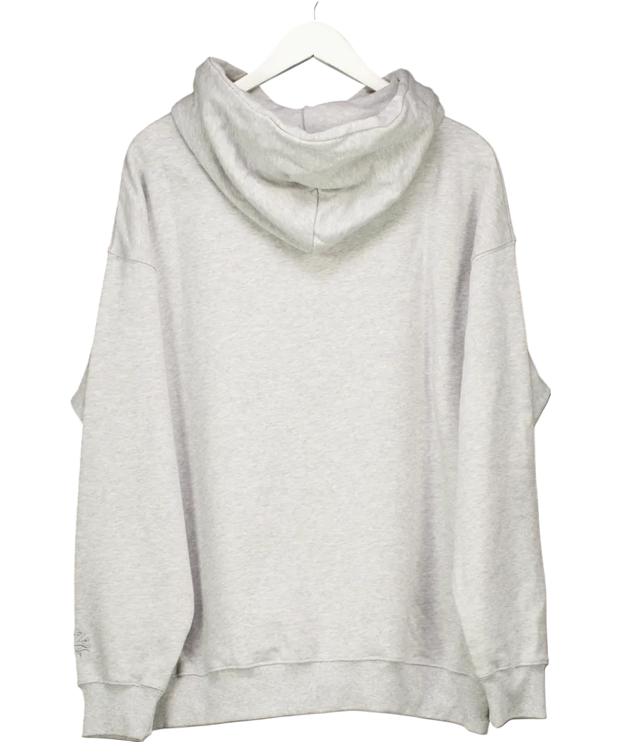 Beautifully said Grey Beautiful Inside Logo Hoodie UK S