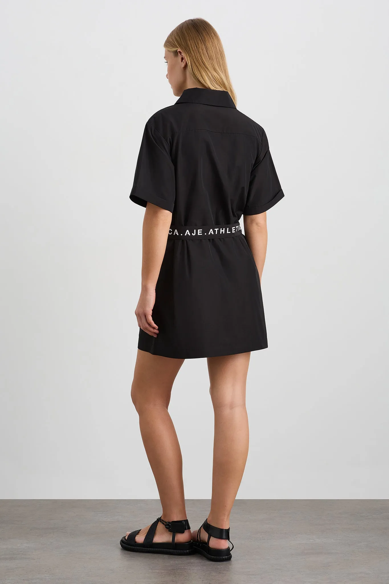 Belted Spray Mini Dress 815