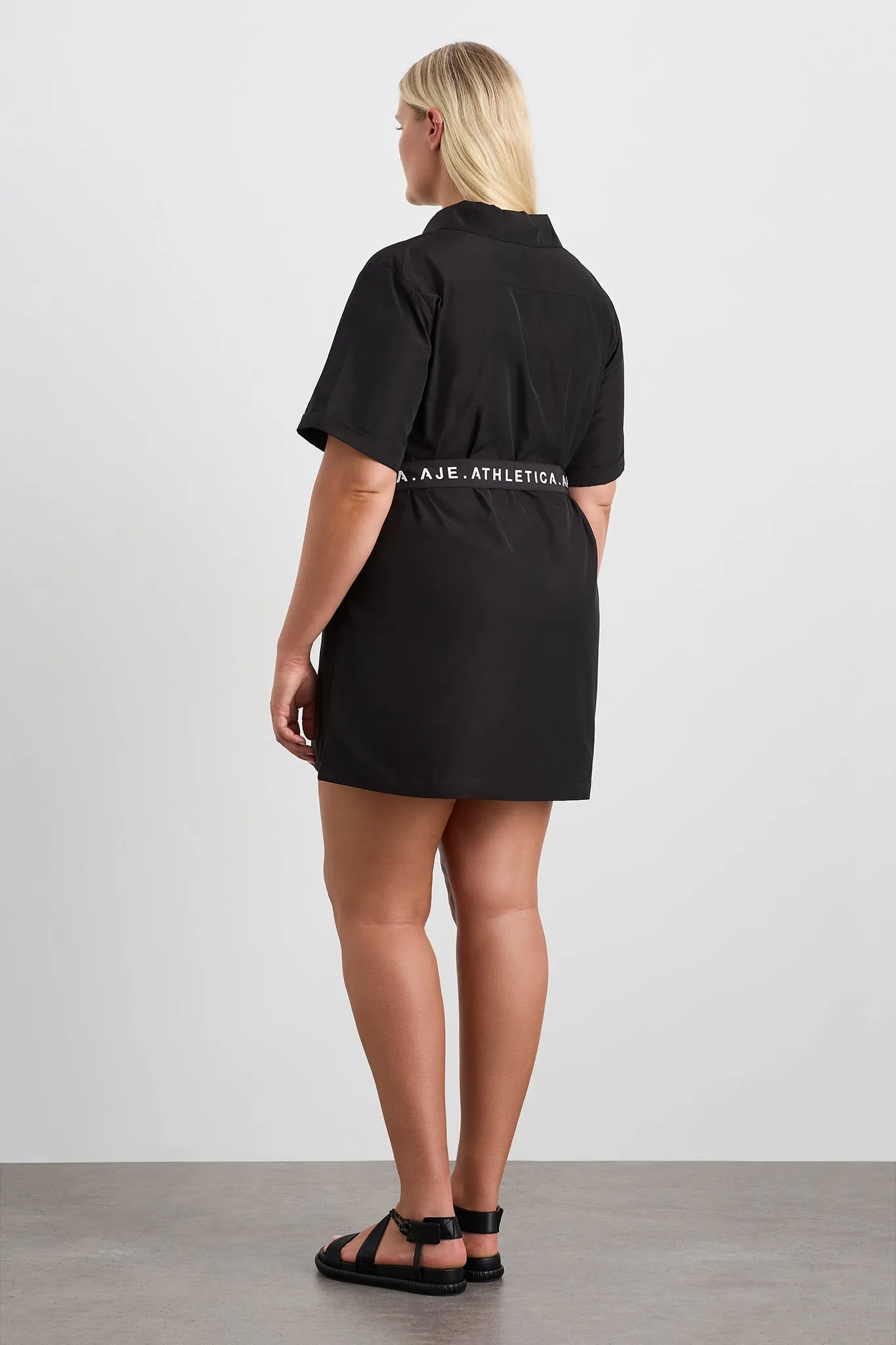 Belted Spray Mini Dress 815