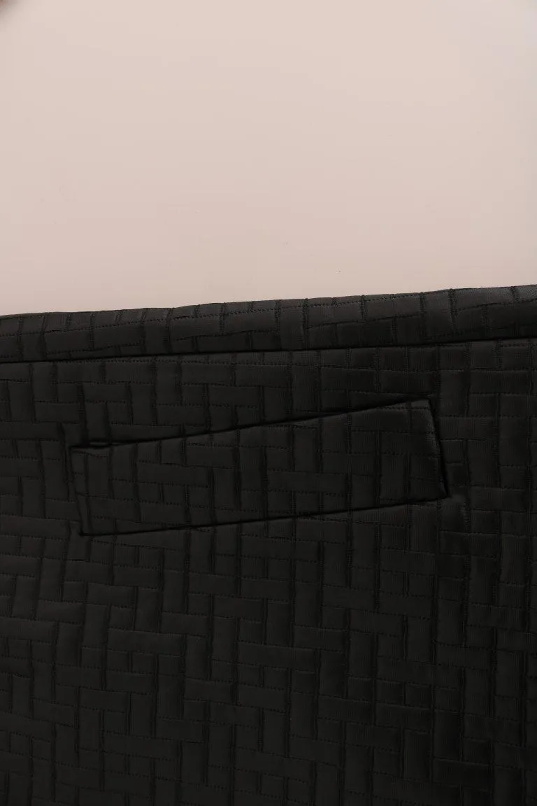 Black Gold Button Classic Coat