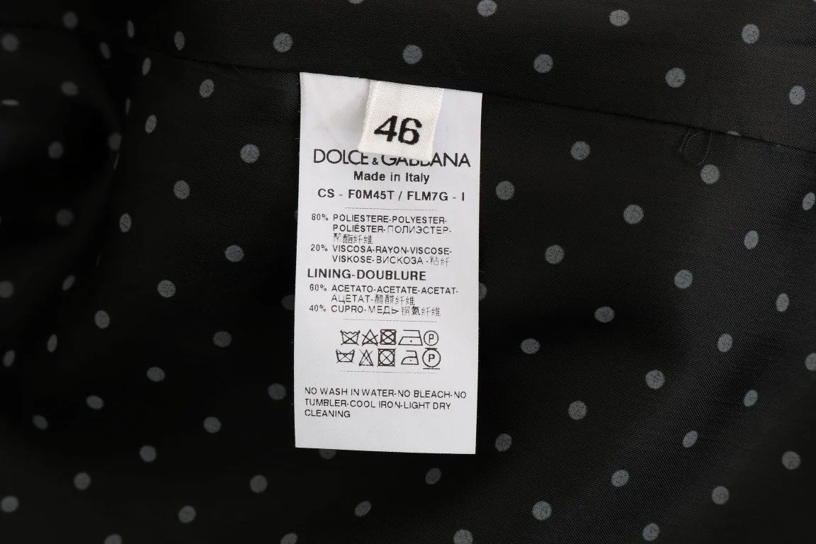 Black Gold Button Classic Coat