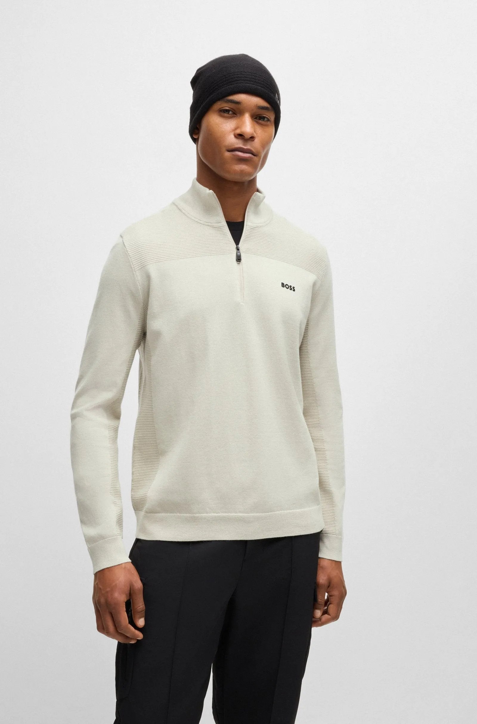 BOSS Sweaters Regular Fit in Polyester Mix - MOMENTUM-X_QZ 10252233 01-50498560
