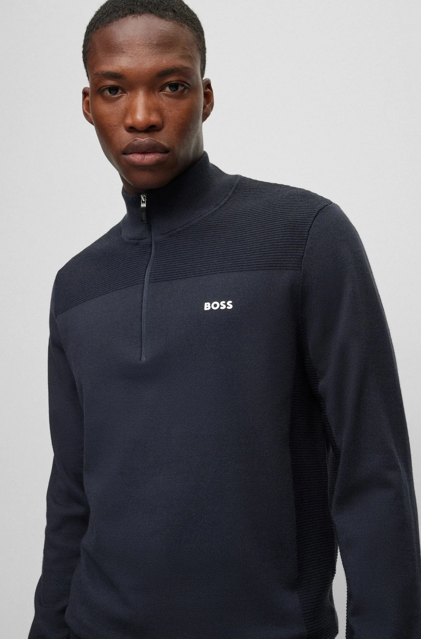 BOSS Sweaters Regular Fit in Polyester Mix - MOMENTUM-X_QZ 10252233 01-50498560