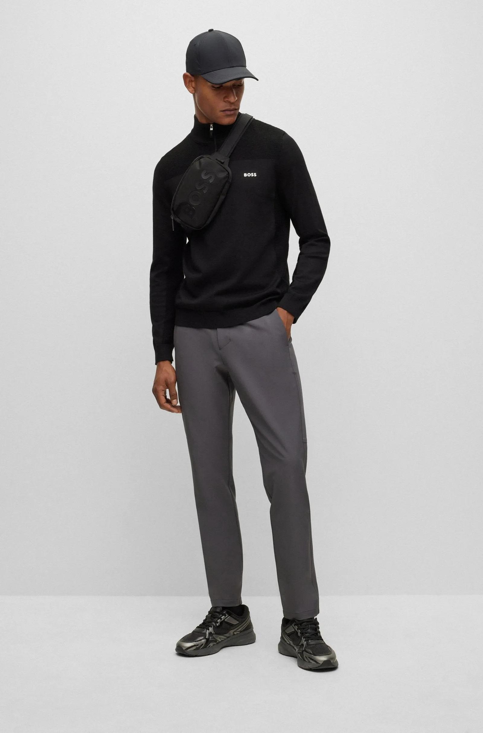 BOSS Sweaters Regular Fit in Polyester Mix - MOMENTUM-X_QZ 10252233 01-50498560