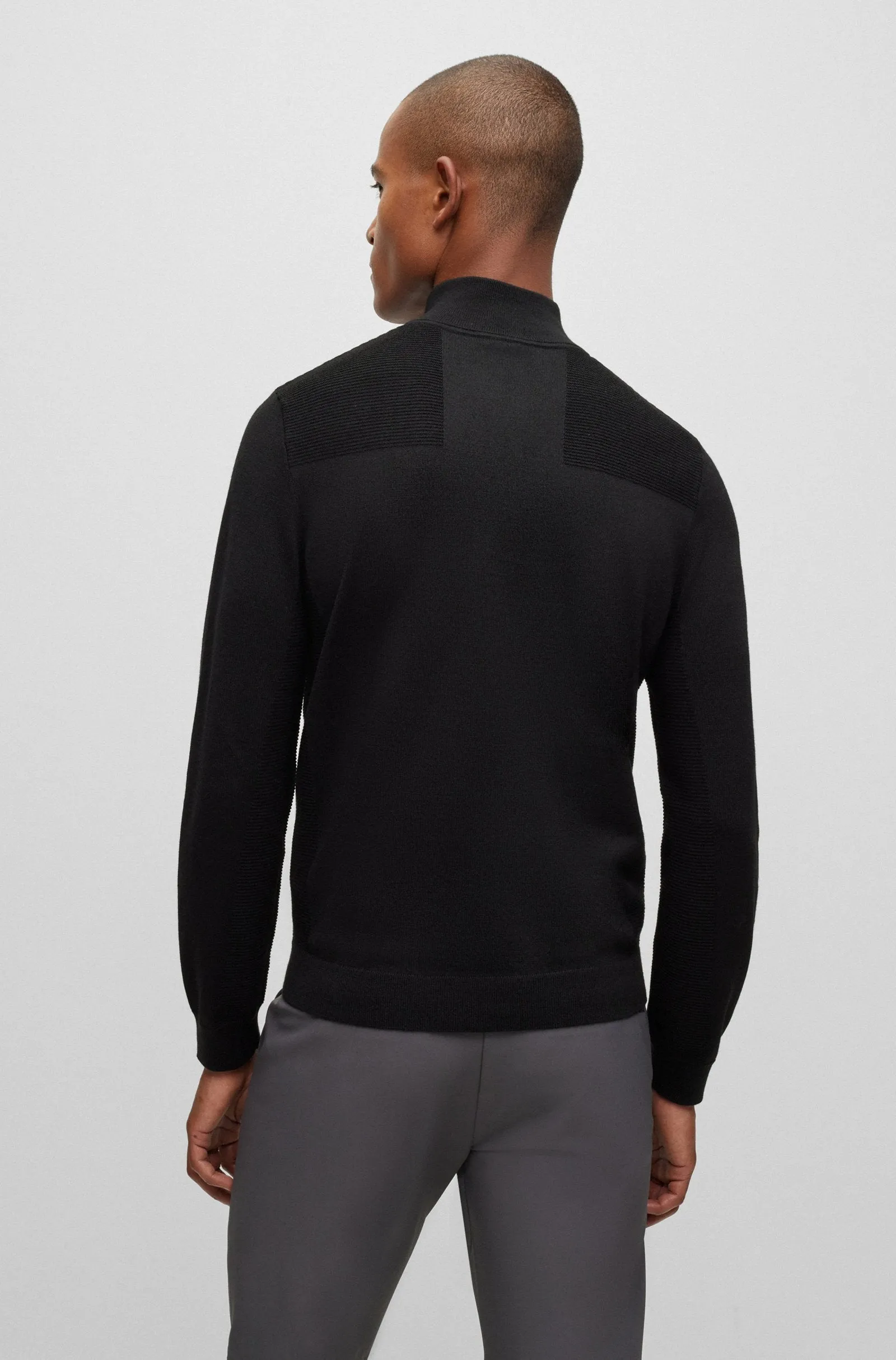 BOSS Sweaters Regular Fit in Polyester Mix - MOMENTUM-X_QZ 10252233 01-50498560