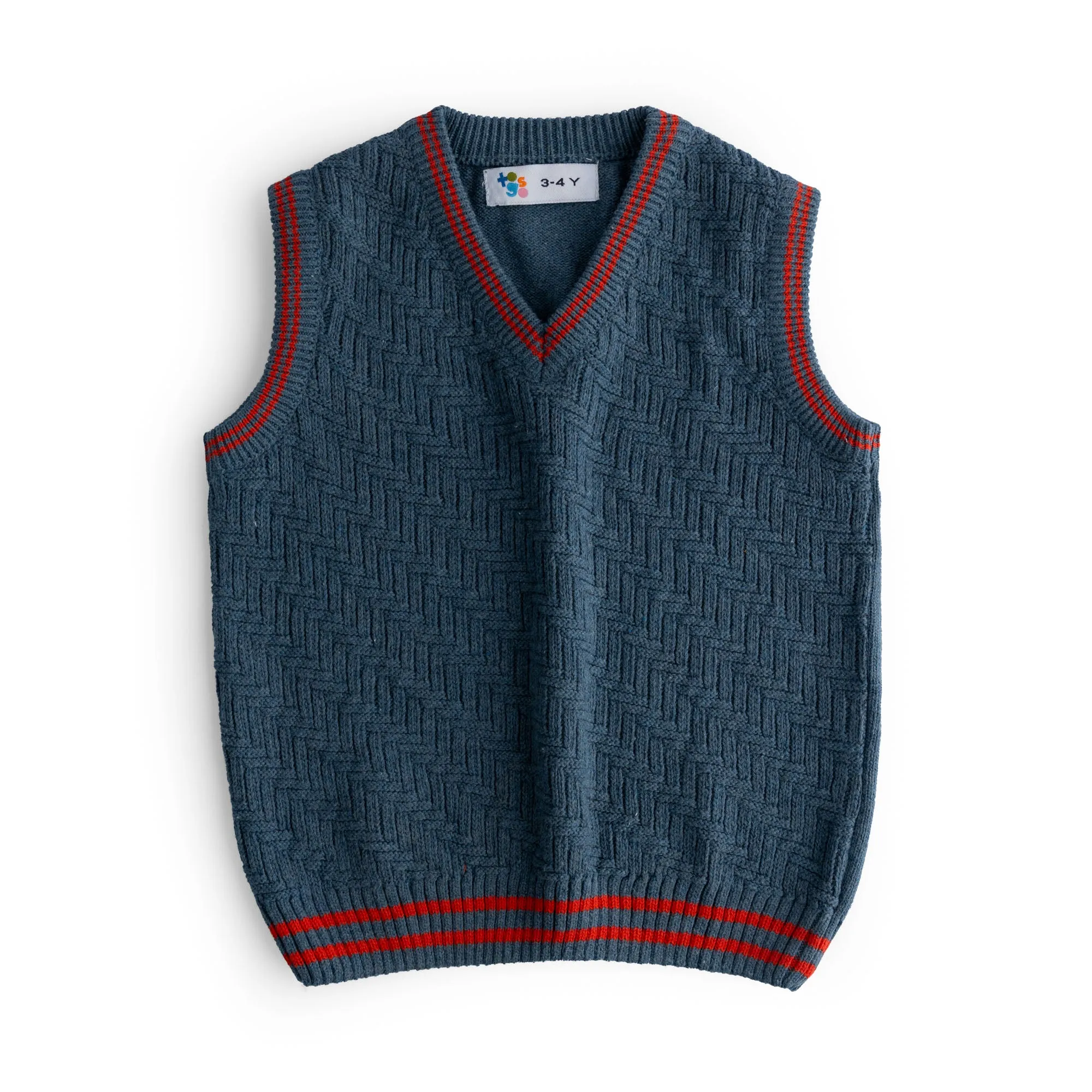 Boys Wool Sleeveless Sweater