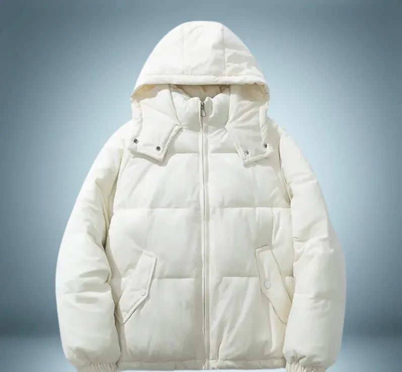 Brown - down jacket with hood