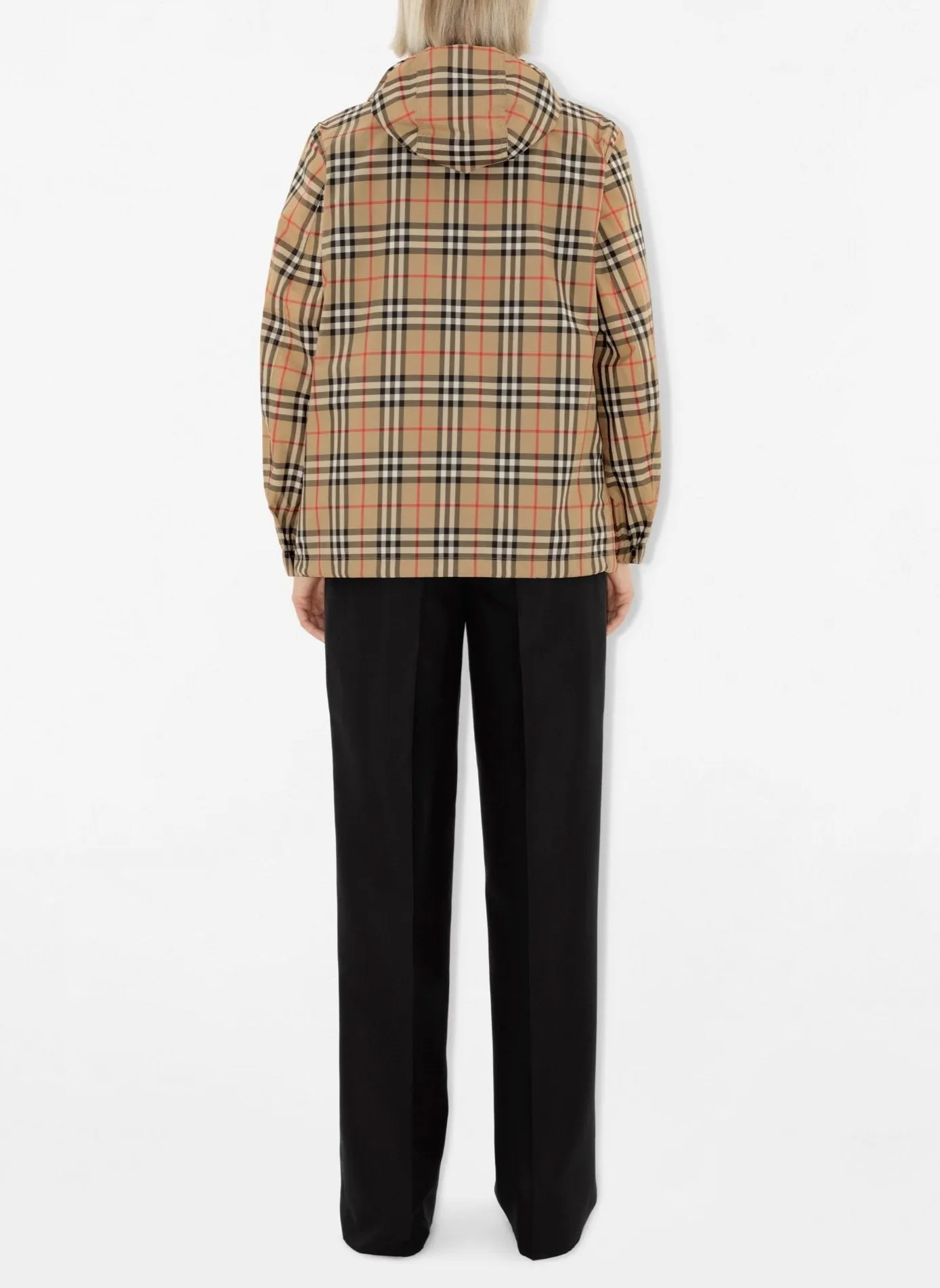 Burberry Everton Check Raincoat Jacket in Archive Beige