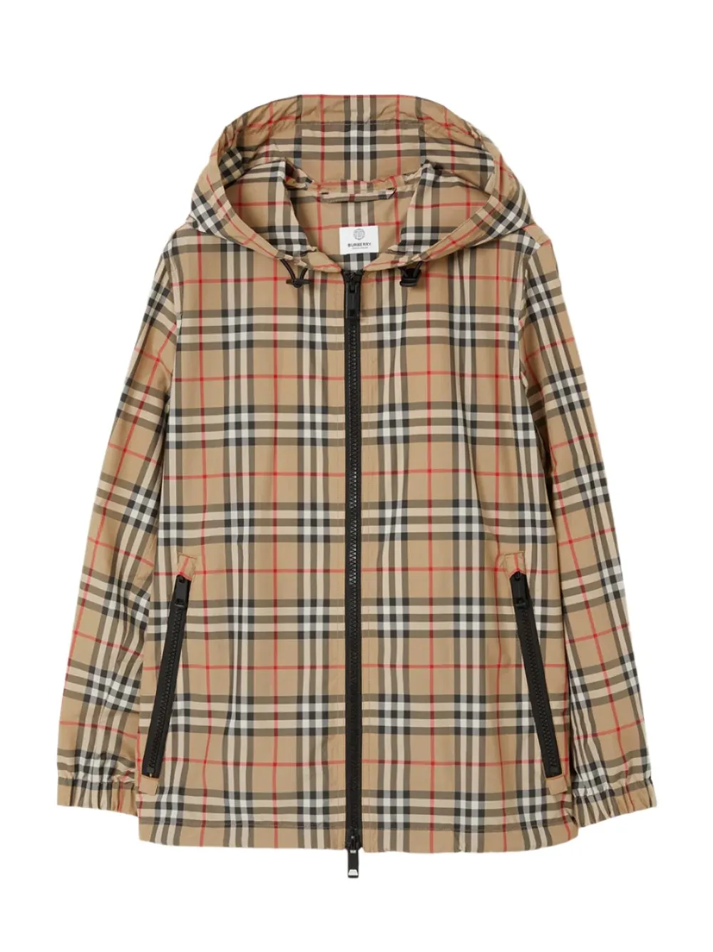 Burberry Everton Check Raincoat Jacket in Archive Beige