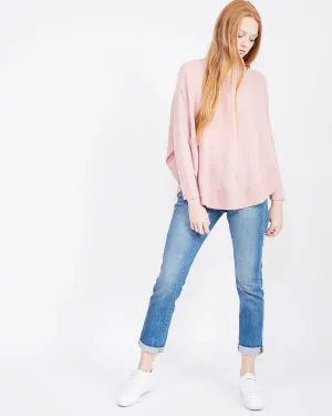 Cashmere Scoop Hem Sweater