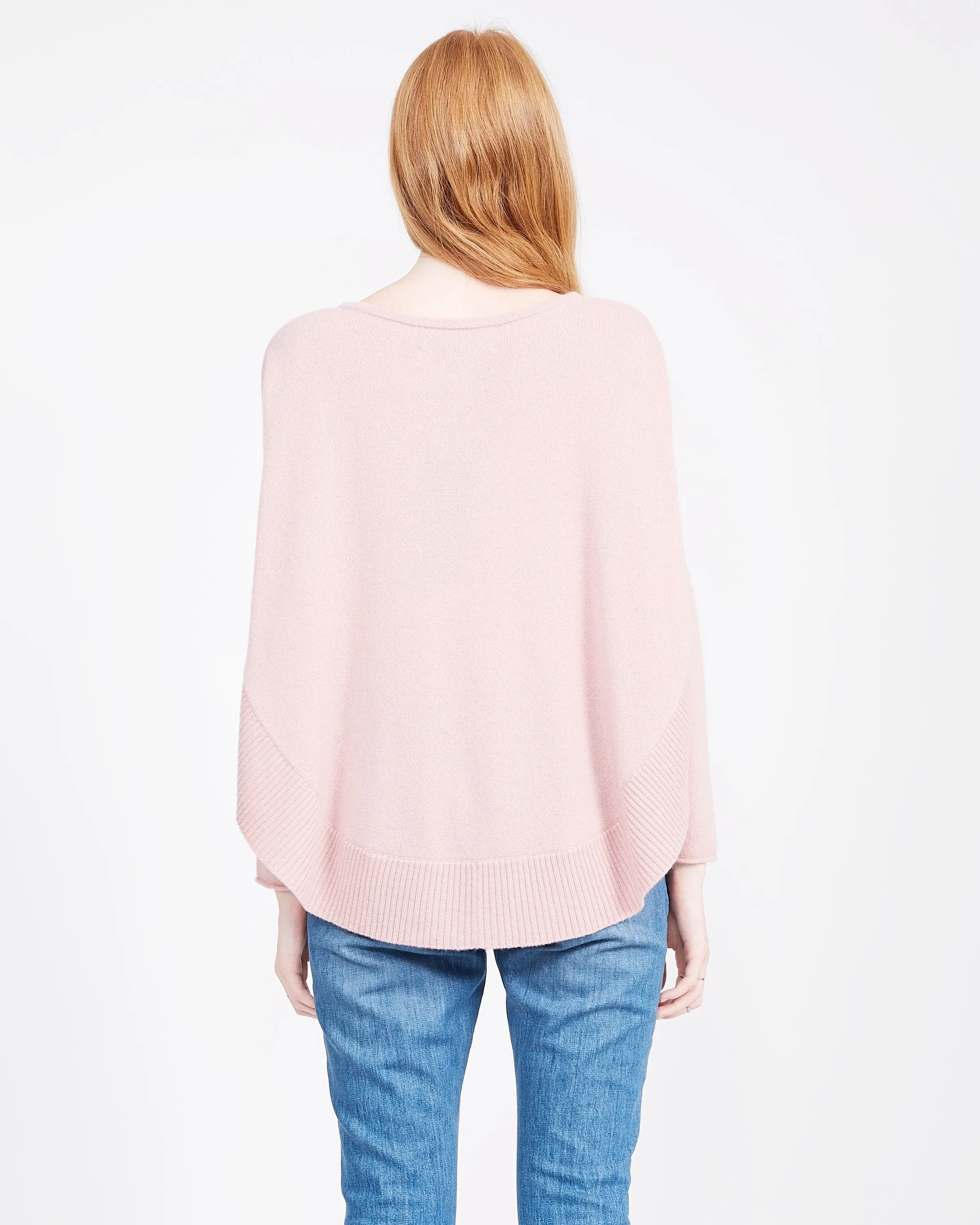 Cashmere Scoop Hem Sweater