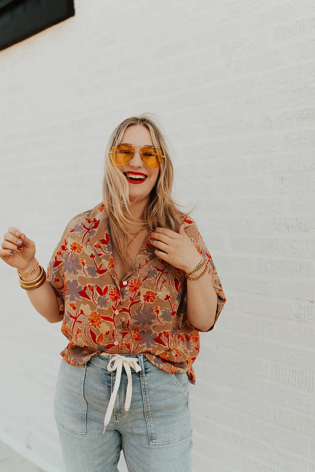 cece button down top
