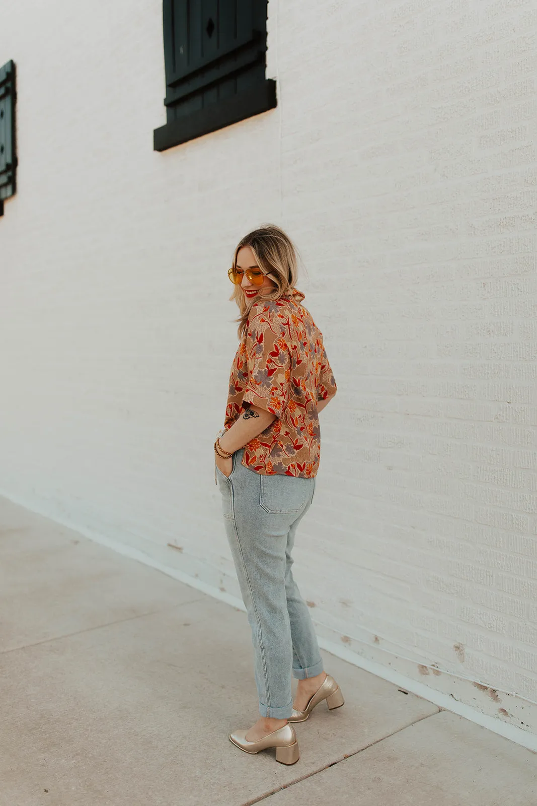 cece button down top