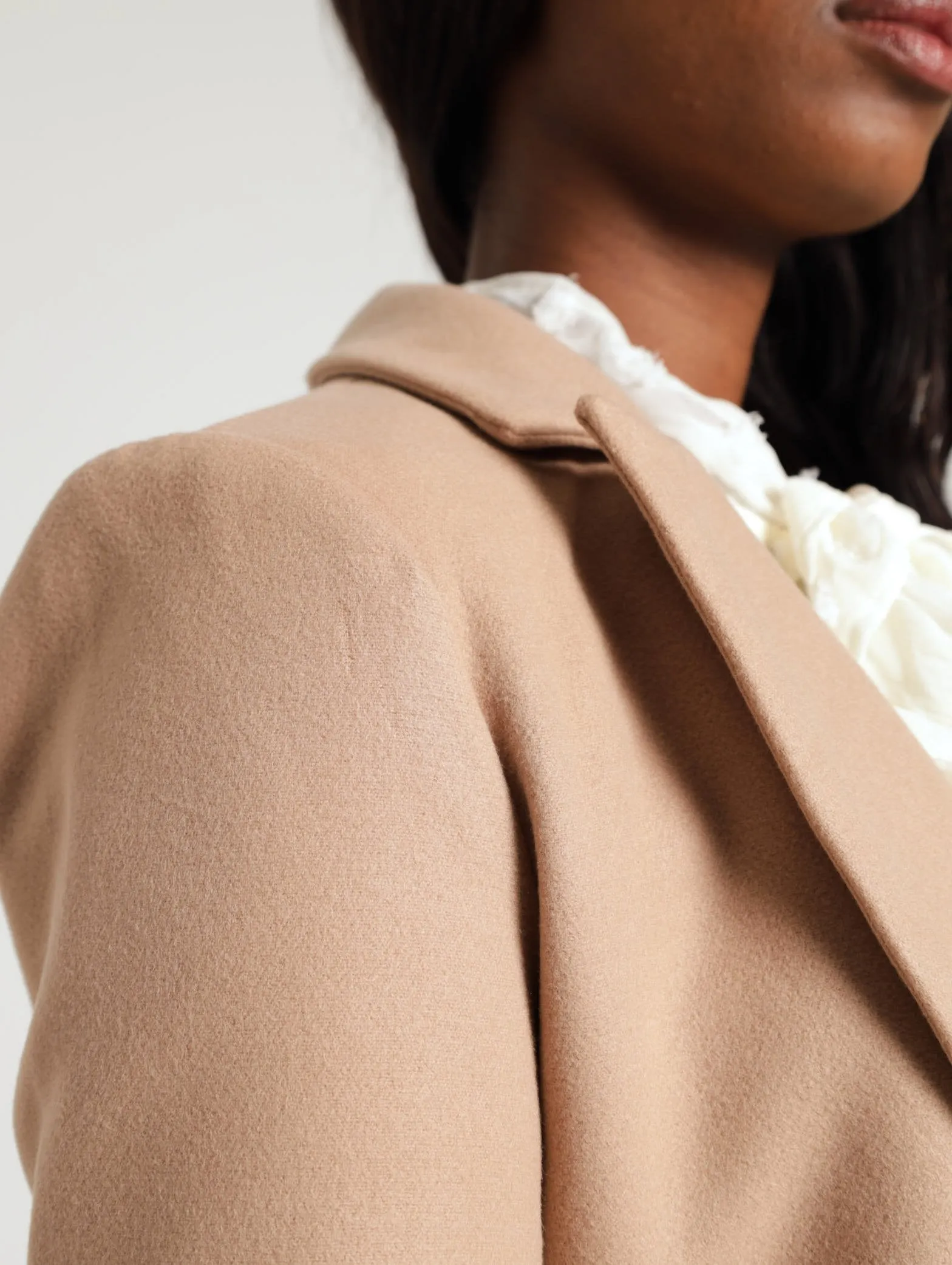 Charlotte Single Breasted Coat - Beige