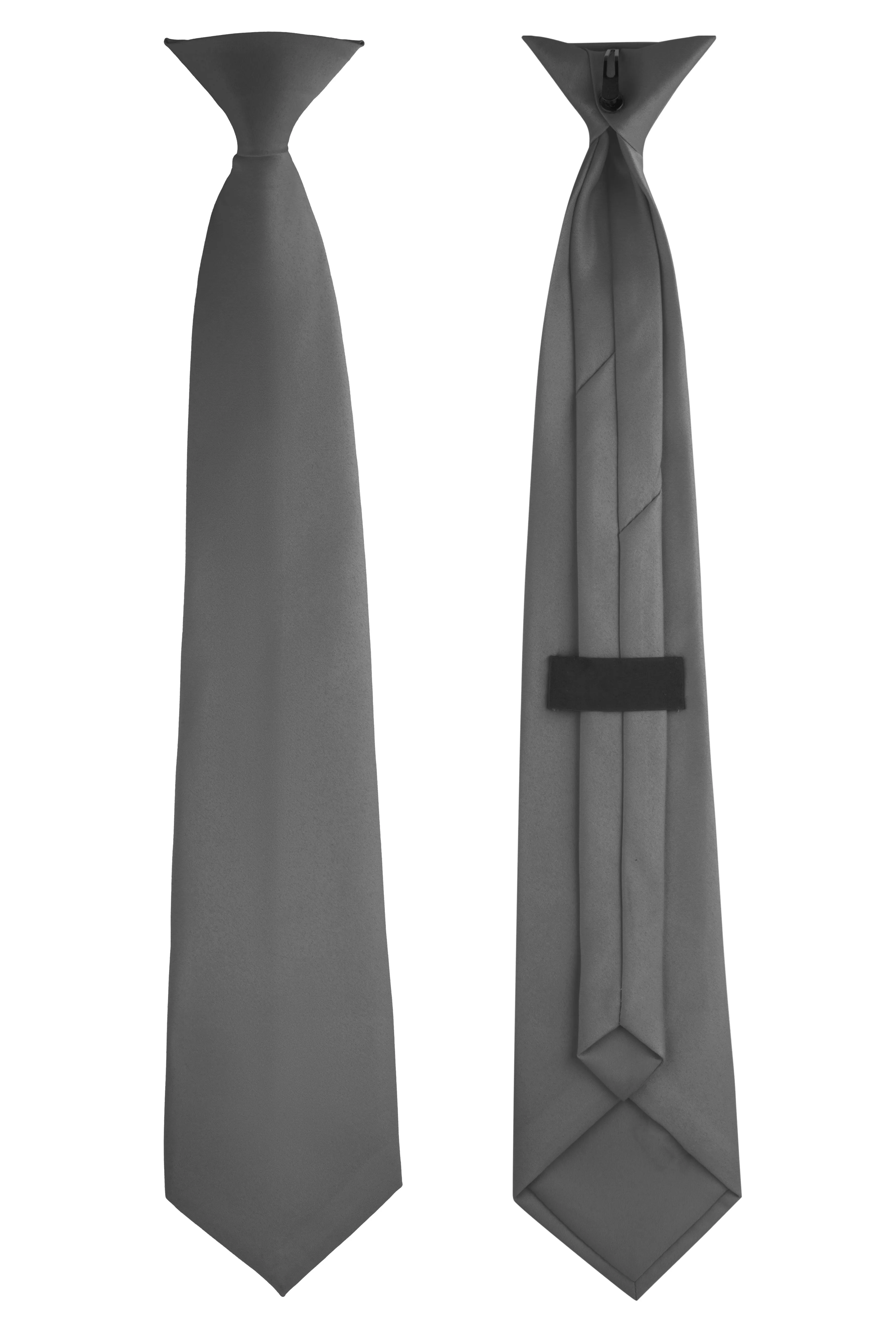 Clip-On, Straight, Rich Satin Tie