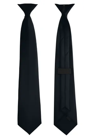 Clip-On, Straight, Rich Satin Tie
