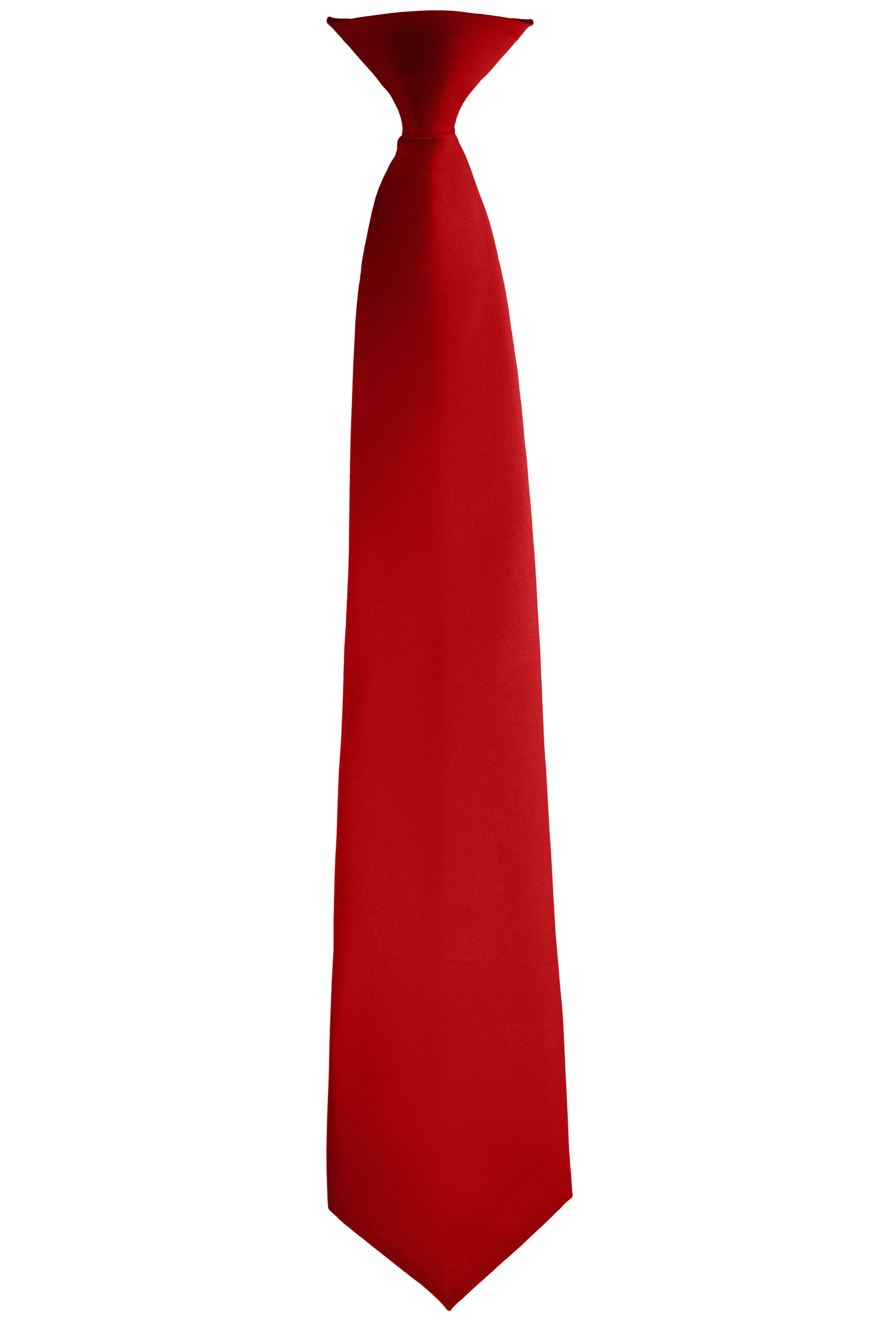 Clip-On, Straight, Rich Satin Tie