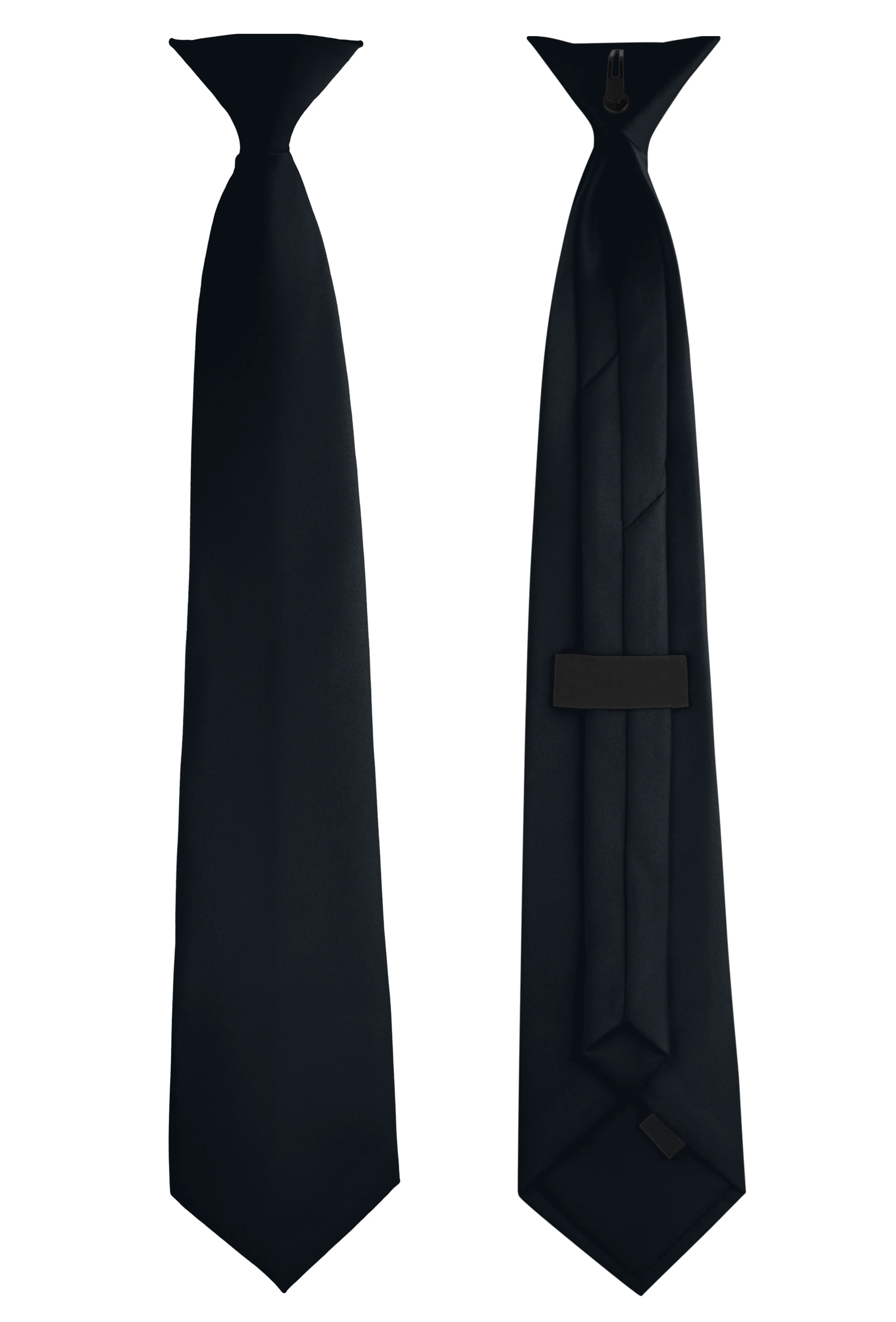 Clip-On, Straight, Rich Satin Tie
