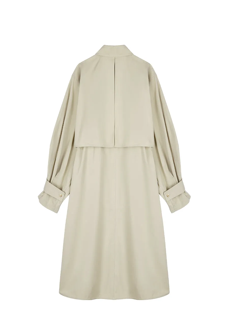 Coat / JNBY Cotton Trench Coat