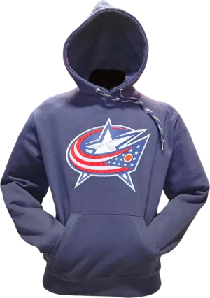 Columbus Blue Jackets Embroidered Crest Hoodie Navy