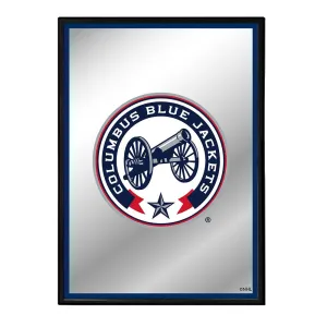 Columbus Blue Jackets: Logo - Framed Mirrored Wall Sign