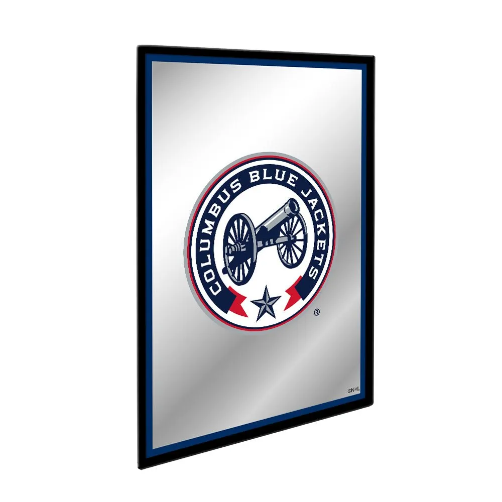 Columbus Blue Jackets: Logo - Framed Mirrored Wall Sign