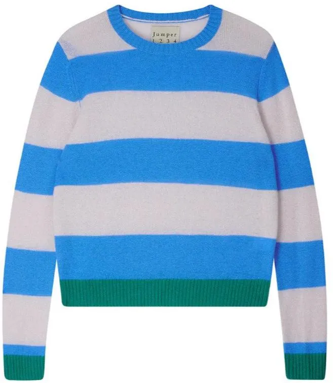 Contrast Stripe Crew