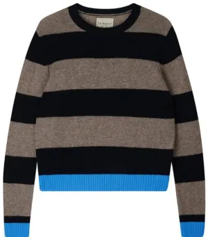 Contrast Stripe Crew