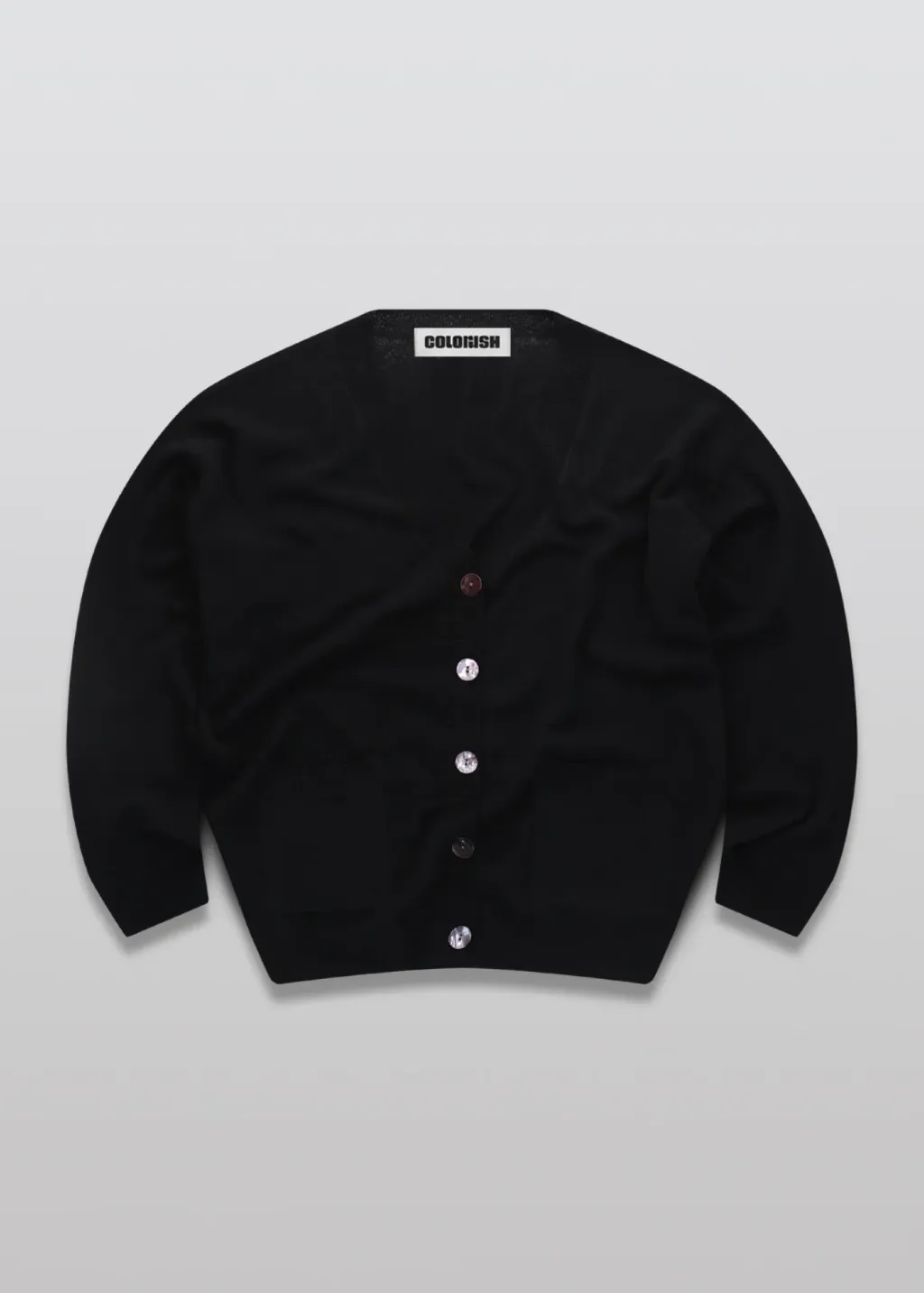 CRUSH Cashmere Cangu Oversized Cardigan in Black