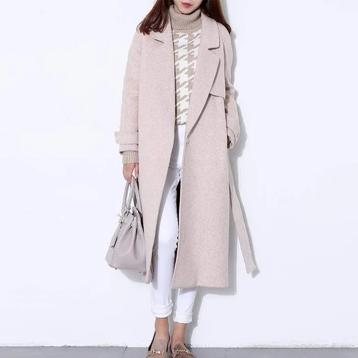 Distinguished High Quality Long Maxi  women's Winter Wool Coat