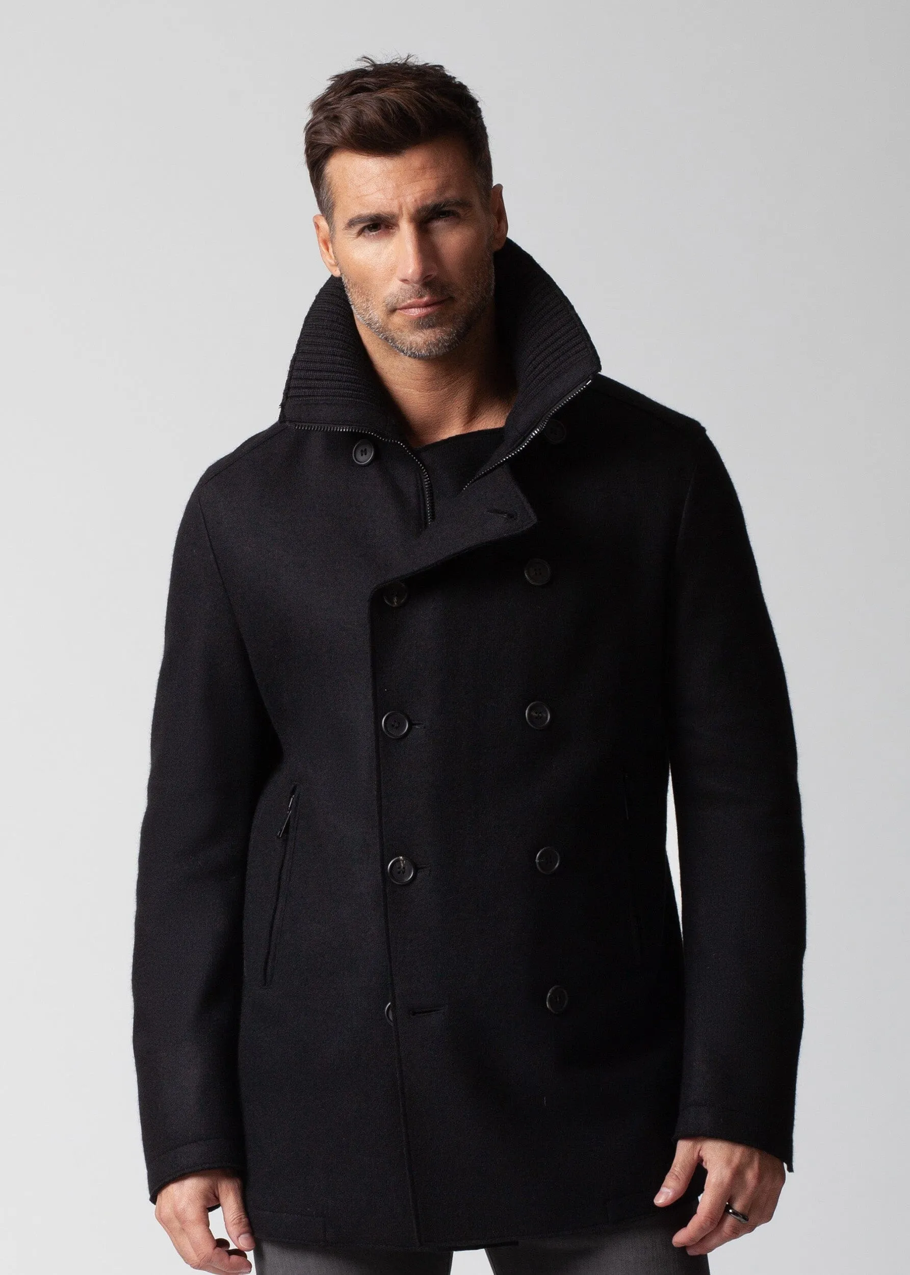 DOUBLE BREASTED PEA COAT
