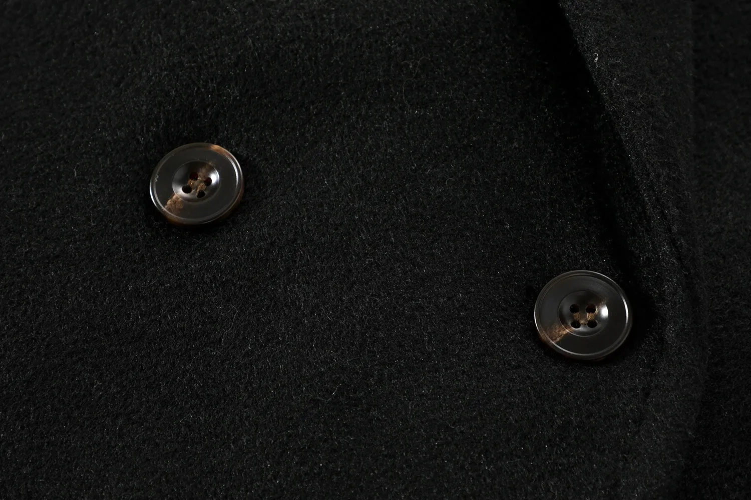 Double-Breasted Wool Coat with Belt